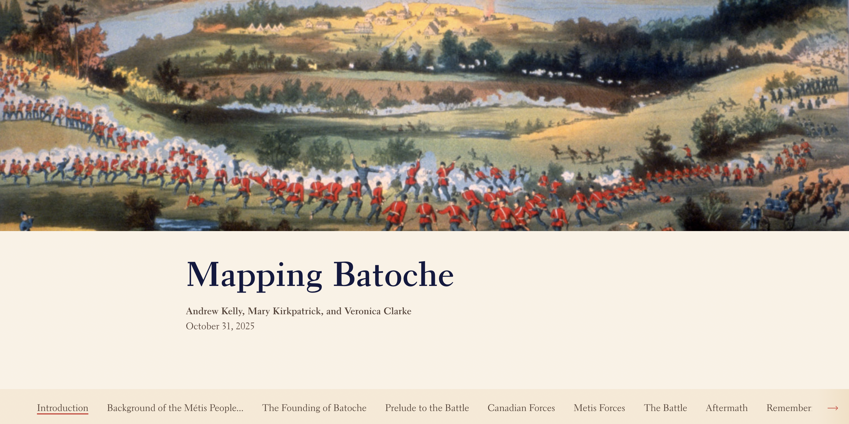 Mapping Batoche